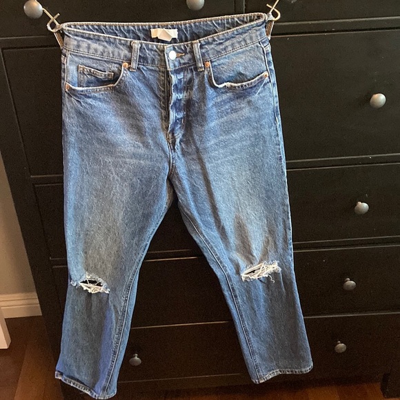 H&M Jeans Vintage Look Ripped Knee Pants Poshmark